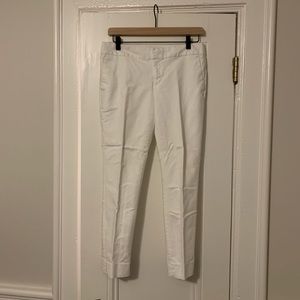 Banana Republic Factory White Pant/Slacks - straight ankle cut